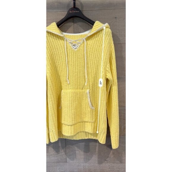 RE/DONE Knit Baja Buttercream Hoodie Size M - Picture 8 of 10